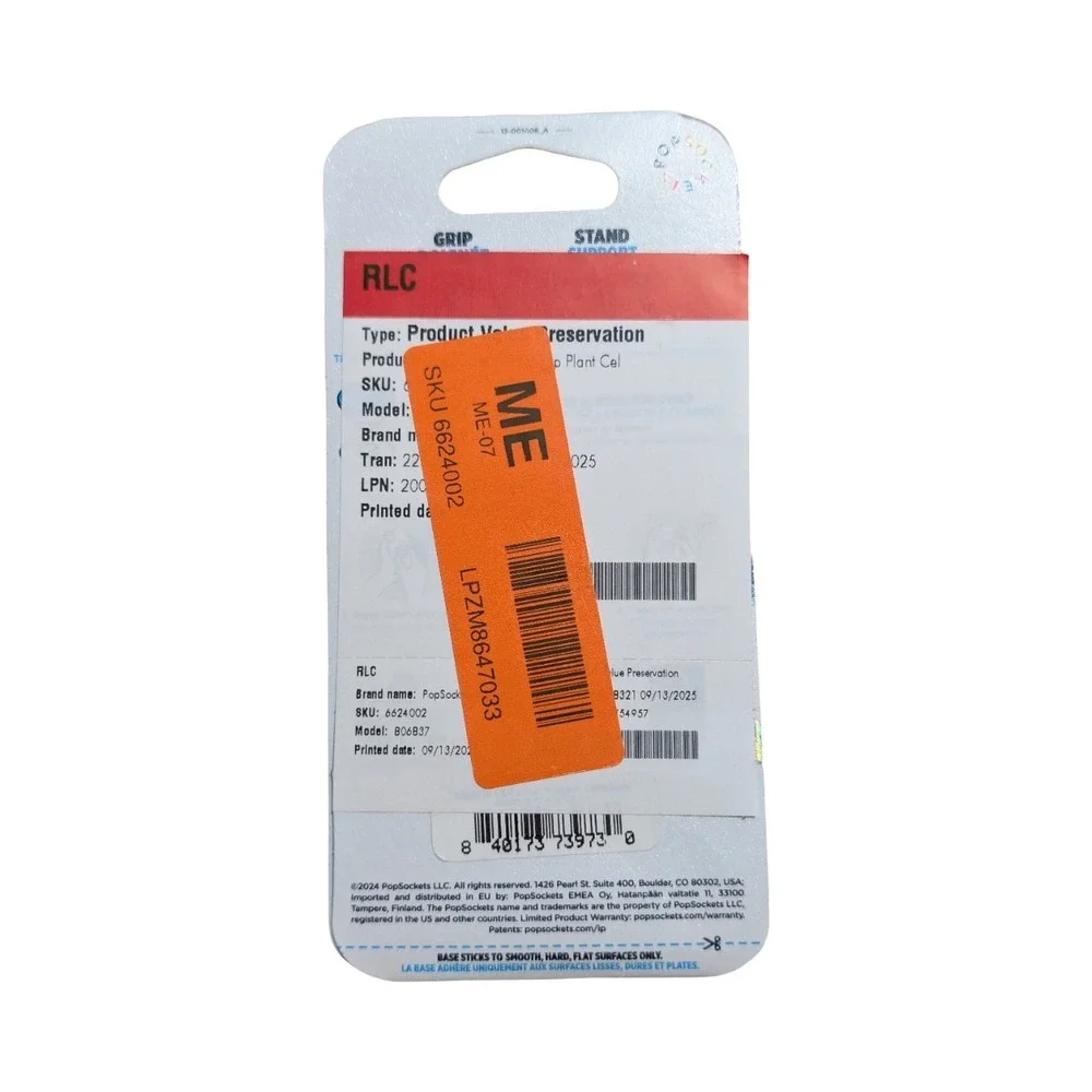 T5-O PopSockets PopGrip with Swappable Top for Phones - Transparent‎ Pink